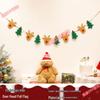 Christmas Theme Jewelry Store Decoration: Felt Garland & Tree Banner for Wall
