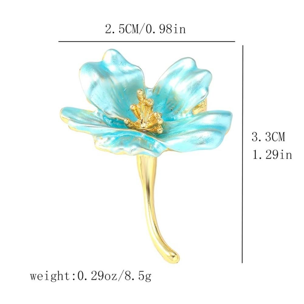 1 Stück Kreative Mehrzweck-Emaille-Brosche DIY 2 Farben Blume Blumenbrosche Kirschblüten-Anstecker