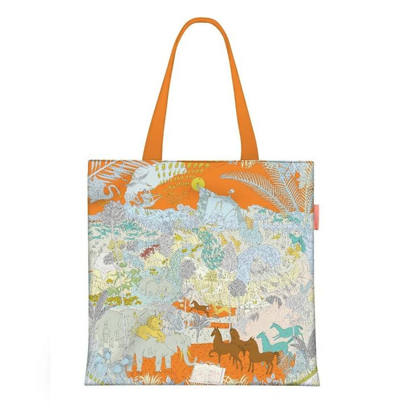 Printed Canvas Bag Women's Hand Bag Large Capacity Student Tutoring Shoulder Bag