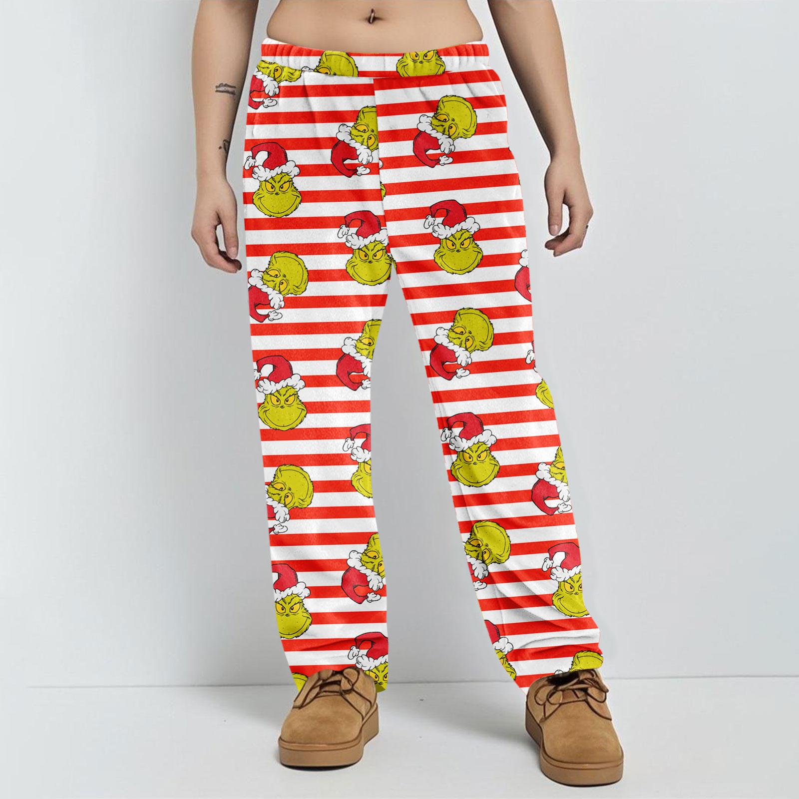 

Пижамные брюки Домашняя одежда Повседневные Брюки на кулиске с эластичной талией Удобные Прямые Брюки для йоги Свободные XXL красный