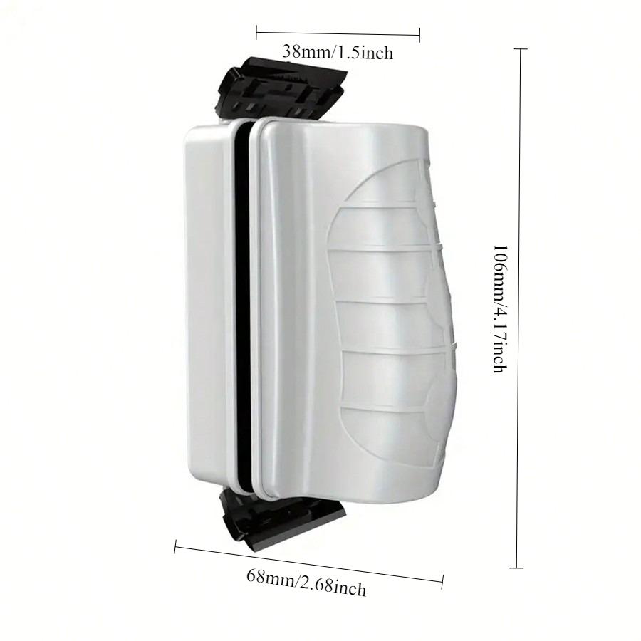 

Double Blade Magnetic Aquarium Brush - Double - ended Scrapper - Effortless Cleaning for Glass - Suitable for All Aquariums S белый