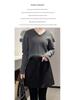 Wool Blend Shimmering Starry High-Waisted Skirt - Autumn/Winter Collection