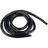 5m Spiral Cable Wrap Tidy Hide Binding Wire Management PC TV HOME OFFICE 6mm Black