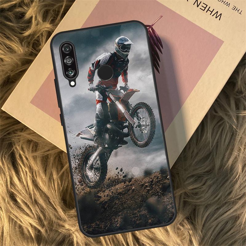 Moto Cross Motorcycle Sports For Huawei Nova 11i 12i 3i 7i 8i 9 10 SE Y60 Y61 Y70 Y72 Y73 Y90 Y91 P20 P30 P40 Lite Case