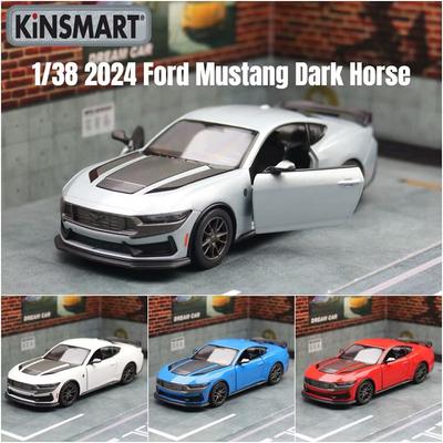 Maßstab 1/38 2024 Ford Mustang Dark Horse Legierung Diecast Rückzug Klassisches Miniatur Spielzeugauto Modell Sammlung Kindergeschenke