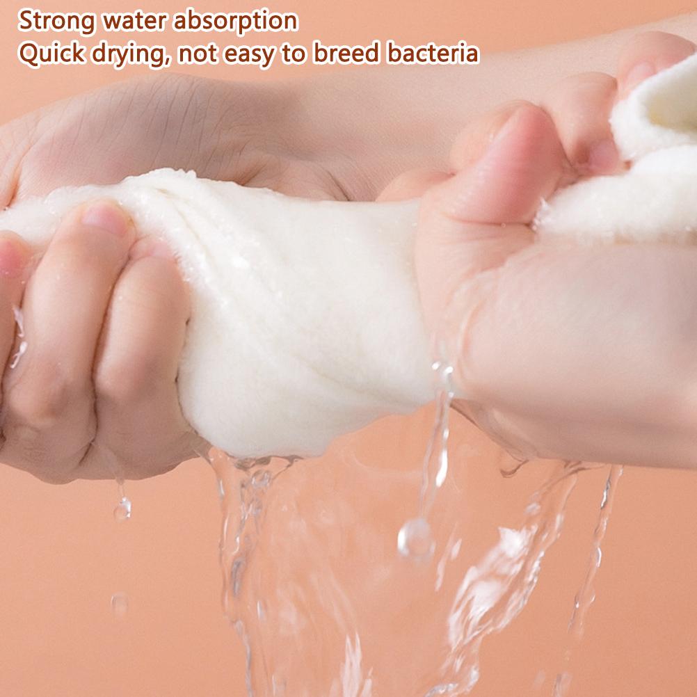 Facial Towel Coral Velvet Thickened Hot and Cold Face Towel Hydrating Moisturizing Beauty Artifact F