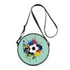 Bolso Redondo con Estampado de Fútbol Bolso Cruzado Casual para Mujer Mejores Regalos Bolso Cruzado Casual Diario Plano 2D