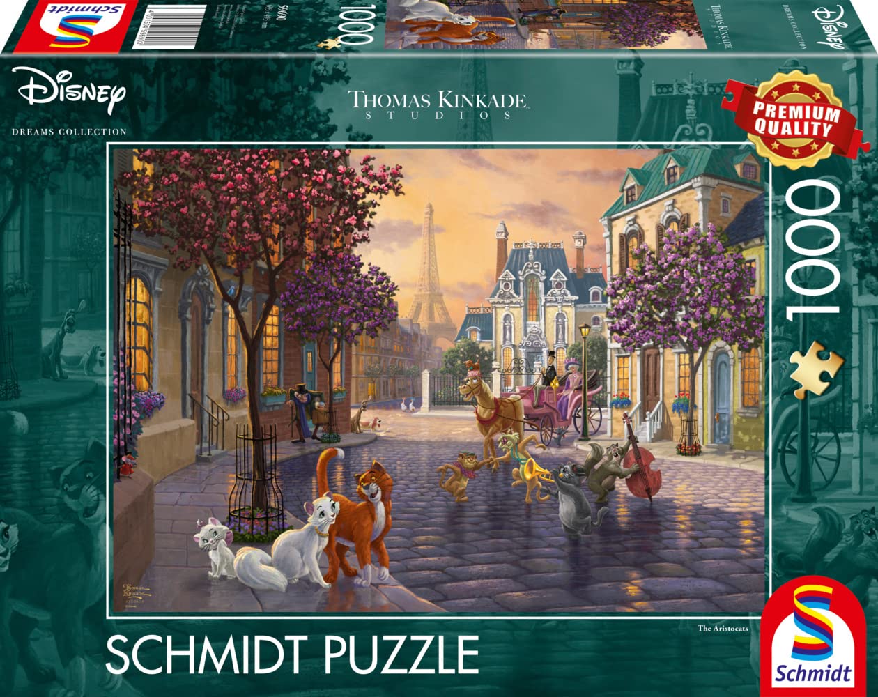 

Disney, The Aristocats Puzzle 1.000 Teile: Erwachsenenpuzzle Thomas Kinkade Collection 1.000 Teile