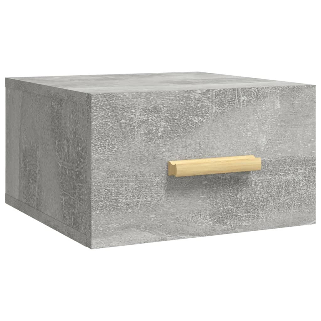 Vidaxl Hanging Bedside Cabinet, Concrete Grey, 35X35X20 Cm