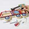 Truck Fire Wooden Nut Disassembly Combination Toy With Kids Skills Coordination