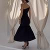 European & American One-Shoulder Sexy Satin Slim-Fit Dress
