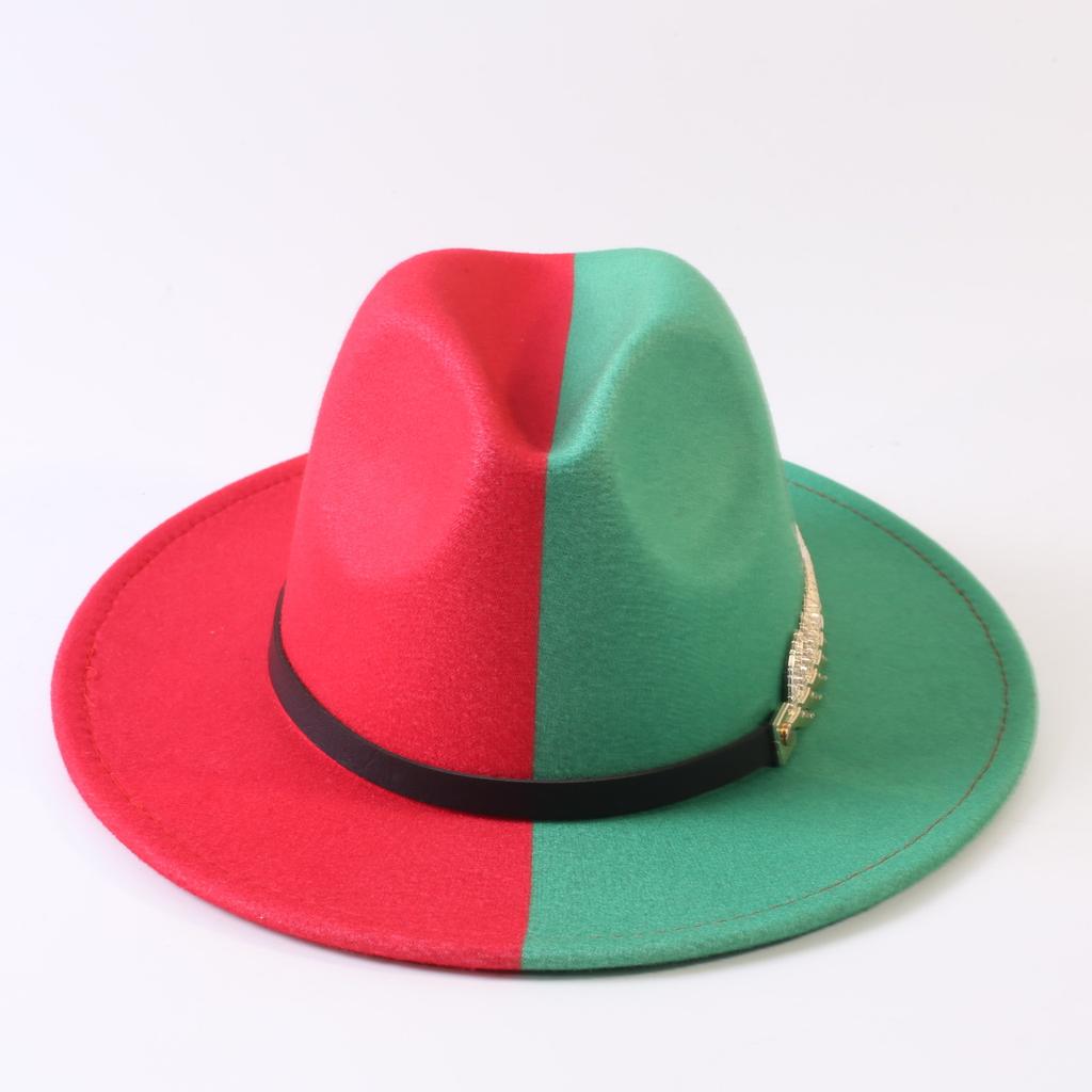 Popular European and American Classic Double-color Wide-brimmed Top Hat Men's and Women's Fashion OL Style Cowboy Hat Jazz Hat