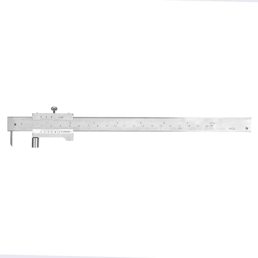 Measuring Tool Portable Stainless Steel Vernier Caliper 0‑200mm Caliper Ruler with Scriber