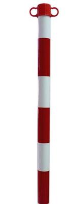 Warnpfahl Straße-Pfahl-WC Weiß-Rot - Cd Straße WC