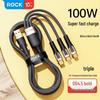 ROCK G20 3-in-1 PD 100W Transparent Fast Charging Cable