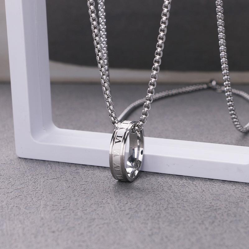 Men's Titanium Steel Hip Hop Pendant Necklace - Trendy, Non-fading Street Style