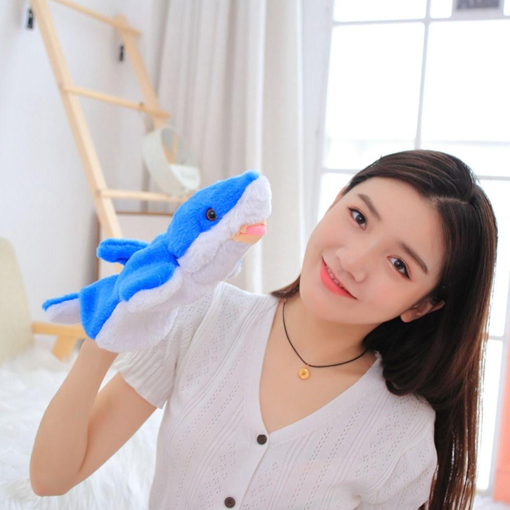 

Мягкие игрушки, плюшевые куклы на пальцах, морские животные, акулы, мягкие игрушки, детские игрушки