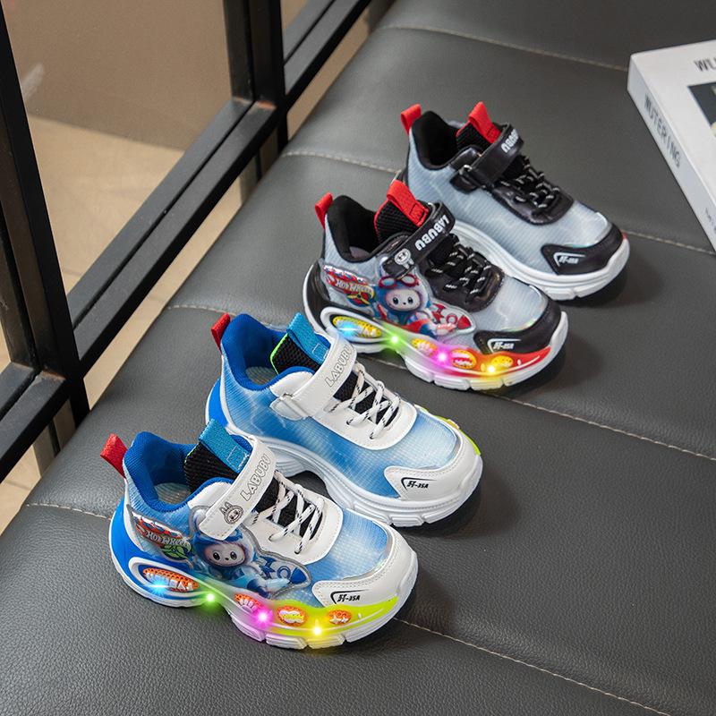 Children's Fashion Shoes 2025 Autumn New Boys Mesh Sneakers Popular Breathable Dad Shoes Boy Tide