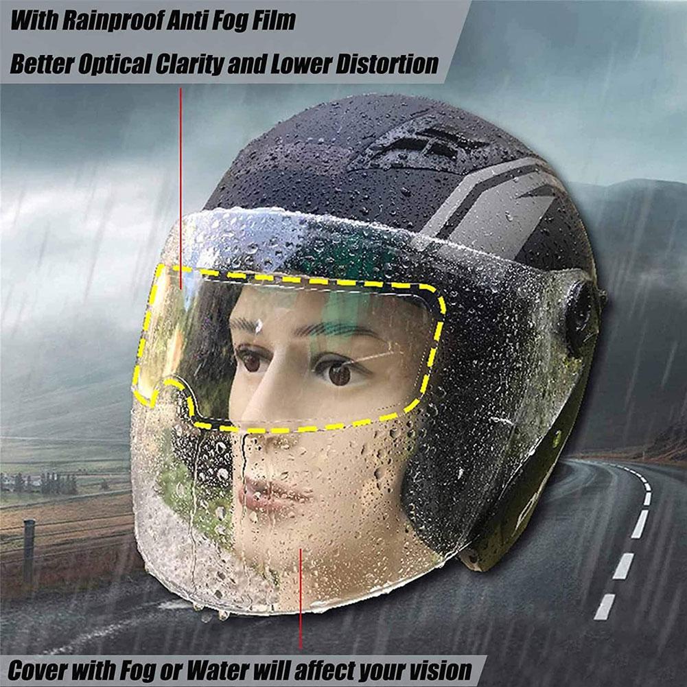 Universal Helmet Clear Anti-Fog Patch Film Rainproof Lens Film For Motorcycle Visor Clear Anti-Fog Patch Moto Accessories