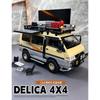 1/24 Mitsubishi Delica Mini Off Road VAN RV Alloy Car Model Sound and Light Children's Toy Collectibles Birthday Gift