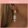Light Fashionable Purple Heart Earrings For Women Fall Collection 2023