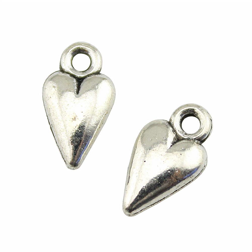 Charms Peach Heart Love Pendants Wedding Jewelry Findings QC094