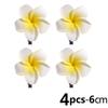 10/1 pz Fermagli Fiore di Plumeria per Capelli per Donne Ragazze Fermagli Fiore Uovo Barrettes Hawaiian Matrimonio Festa Borsa Cappello Accessori Capelli