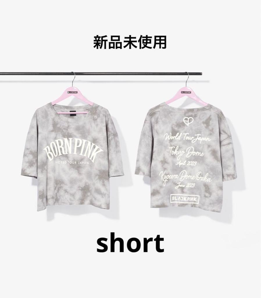 [USED] Price reduced blackpink BORNPINK gray short T-shirt