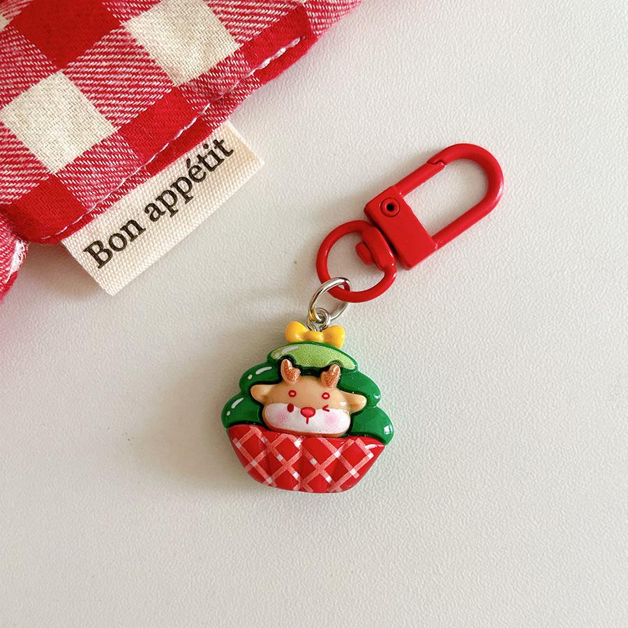 Cartoon Santa Claus Keychain Ornament - Cute Christmas Gift for Backpack or Home