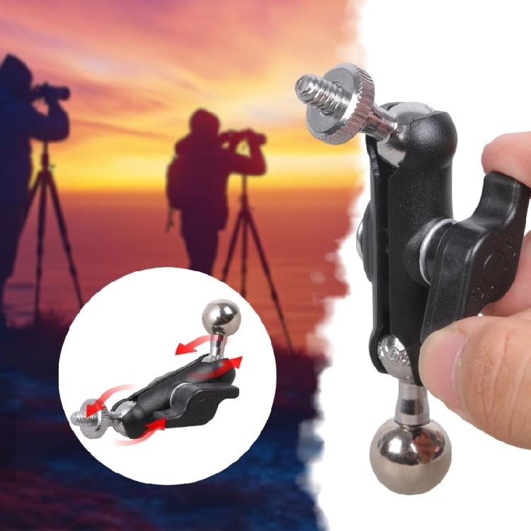 Rotatable Metal Camera Adapter 17mm Ball Head With 1/4 Male Screw For Tablet Phone Holder Studio Equipment