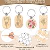 10/20/50Pcs Various Shape Blanks Wood Keychains Suitable For Laser Engraving Gift Diy Tag Laser Keychain Making Name Logo Gift