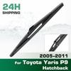 Rear Windshield Wipers Blades,Premium All-Season Wiper Blades Replacement For Toyota Yaris P9 Hatchback 2005-2011