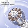 High-Speed Turbo Mini Handheld Fan with USB Charging and 100-Speed Settings