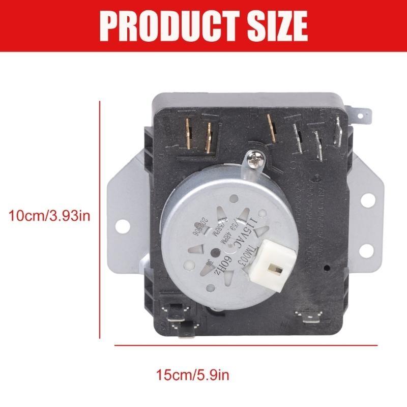 Replacement Part Corrosion Resistant Dryer Timer Accurate Time Control Metal Texture Suitable for Extended Lifespans