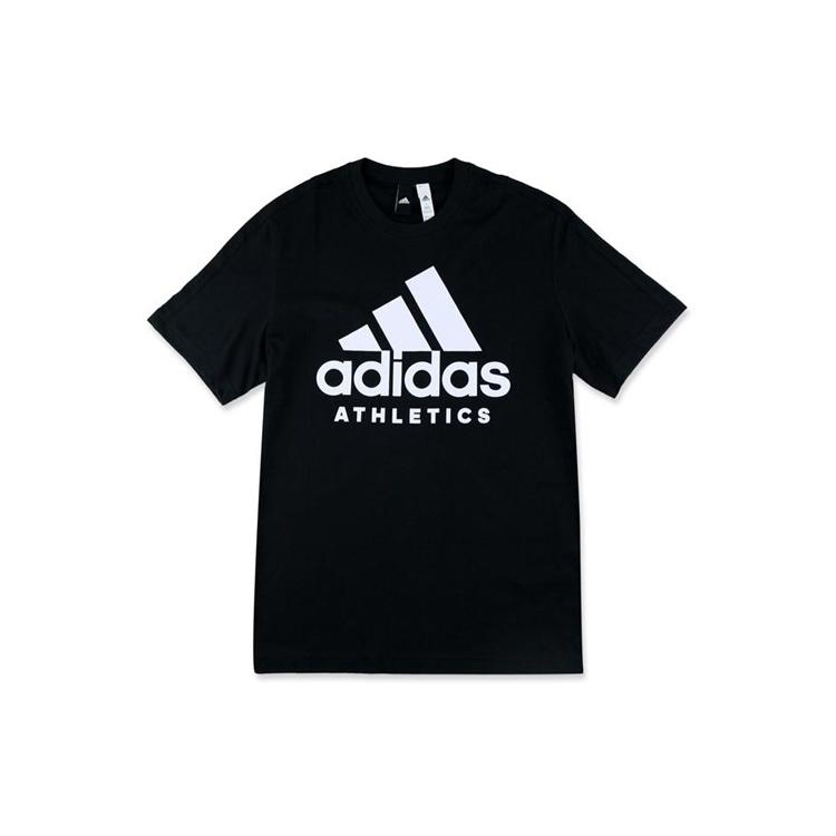 adidas Training Round Neck Pullover Short Sleeve  Black  Men s BR4749 S