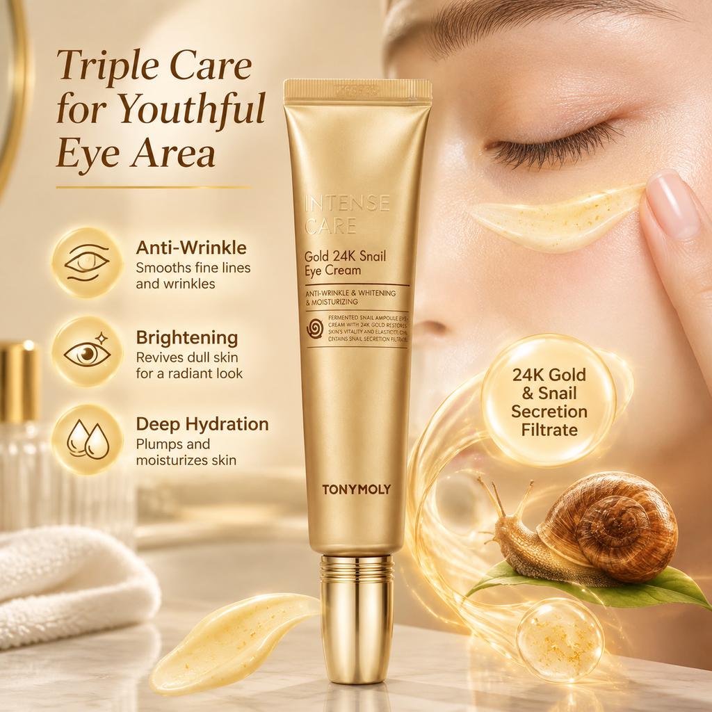 Tonymoly Intense Care Gold 24K Snail Eye Cream 30ml