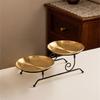 Practical Detachable Dessert Stand for Parties Detachable Fruit Serving Holder Metal Wedding Cake Display Plate