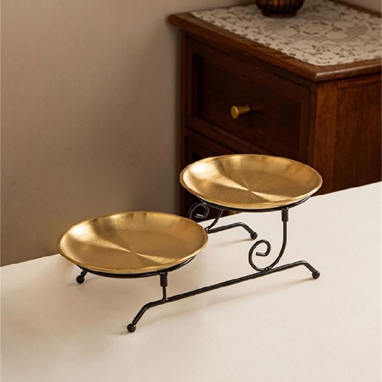 Practical Detachable Dessert Stand for Parties Detachable Fruit Serving Holder Metal Wedding Cake Display Plate