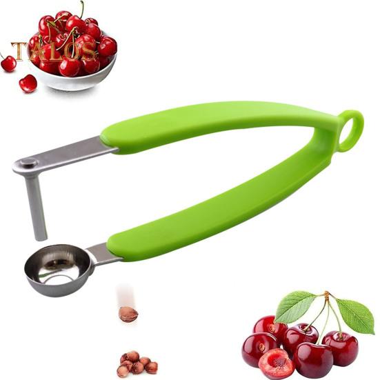 Cherry Corer Cherry Pitter Tool Rustfritt stål Olive Pitter Heavy-Duty Frukt Pit Remover Multi-Purpose kjøkkentilbehør