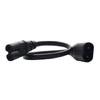 IEC320 Male Plug Extension Power Cable 2Pin Connector Line IEC320-C7 To C8 Port
