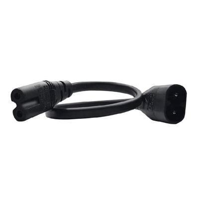 IEC320 Male Plug Extension Power Cable 2Pin Connector Line IEC320-C7 To C8 Port