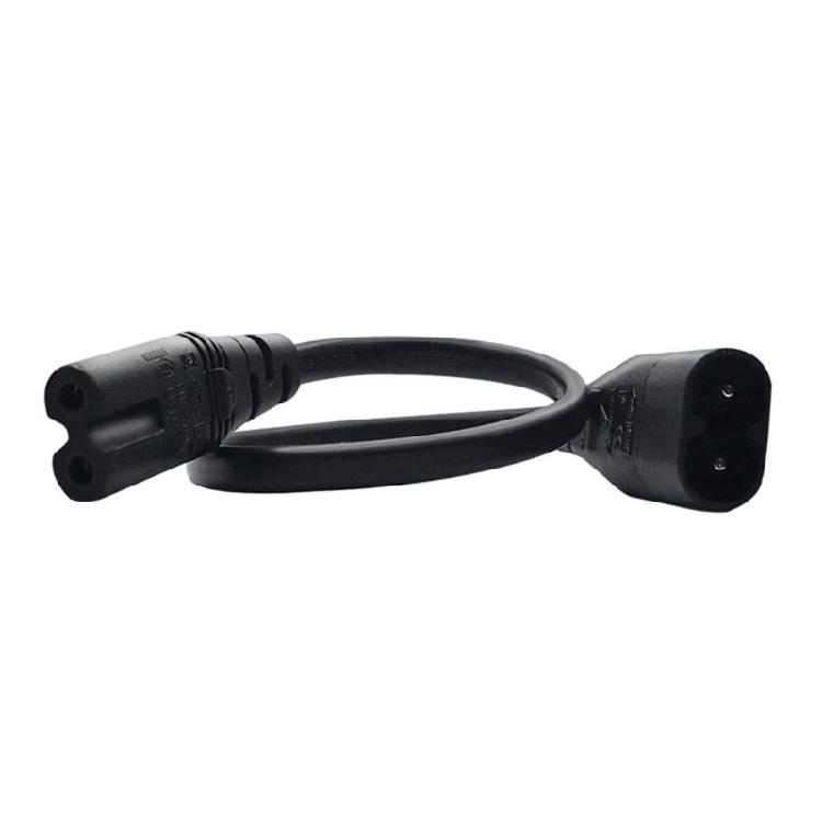 

IEC320 Male Plug Extension Power Cable 2Pin Connector Line IEC320-C7 to C8 Port 1