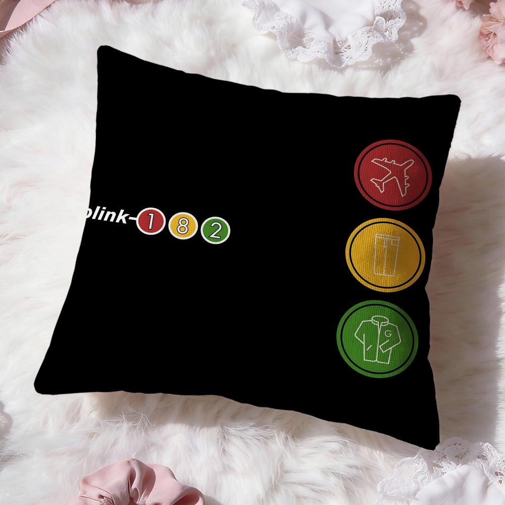 b-Blink-182 band Cushion Cover Premium Comfort Reversible Pillow Cove -Two in One Design for Any Room & Car Interior
