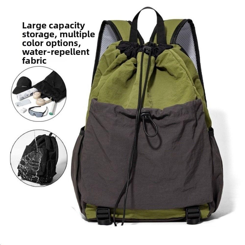 Lightweight Badminton Sports Bag Large Capacity Drawstring Fitness Bag Outdoor Sports