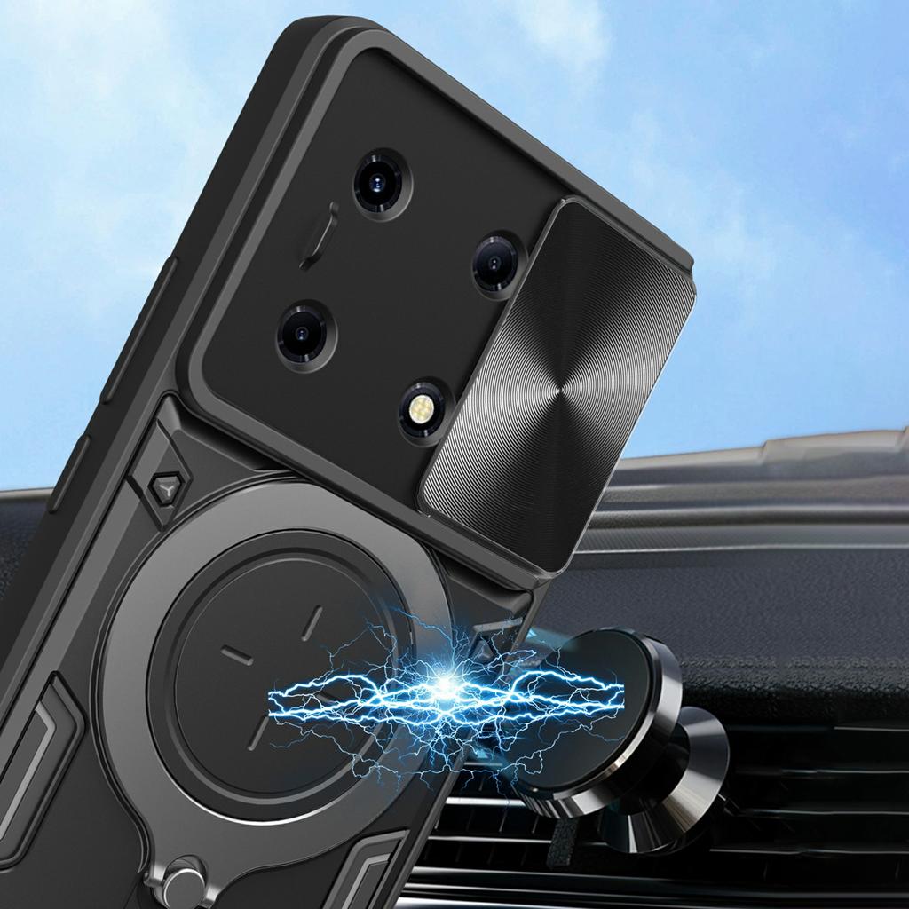 For Infinix Note 30 VIP 5G Case Lens Protection TPU+PC Kickstand Phone Cover
