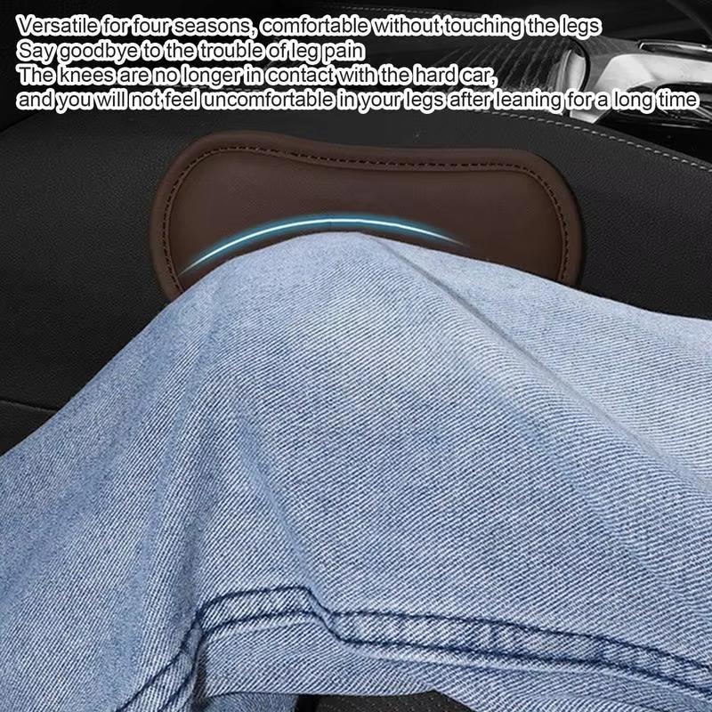 Car Elbow Rest Pad Protective Multifunctional PU Leather Car Knee Cushion Auto Center Console Leg Pads Auto Interior Accessories