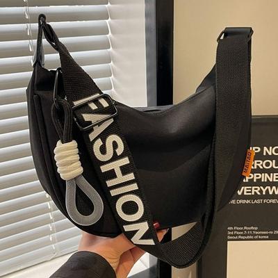 Nylon tas dames nieuwe lente en zomer veelzijdige dumplingtas vrije tijd sport brede schouder messenger bag dames tas