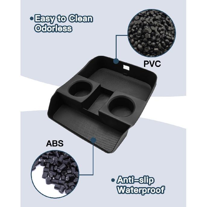 Ruiya (3PCS) 2026 Palisade Console Organizer For Hyundai Palisade 2026 Accessories Under & Double Layer Armrest Box Compatible With 2026 Hyundai