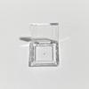 Transparent Empty Sequins Eye Shadow Box Eye Makeup Storage Box Square Mirrored Diy Empty Eyeshadow Dish For Girls