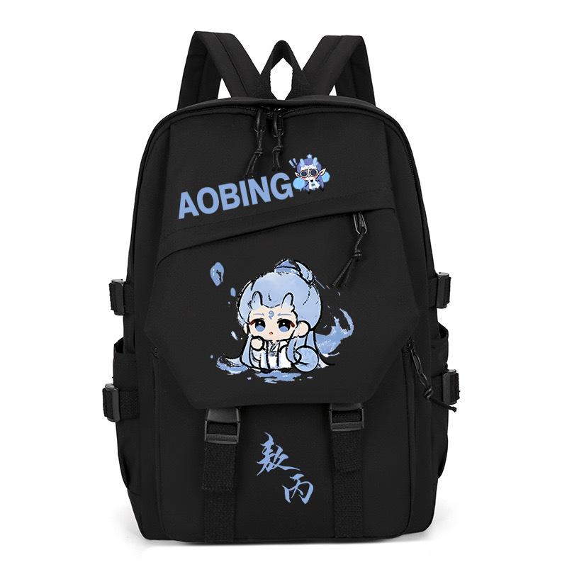 2025 High-value and large-capacity Aobing surrounding Nezha 2 printing leisure students to reduce the burden of schoolbags and backpacks